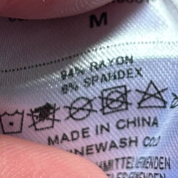 Curves and Combatboots Blue Side Tie Tank Top Size Medium - Picture 4 of 6